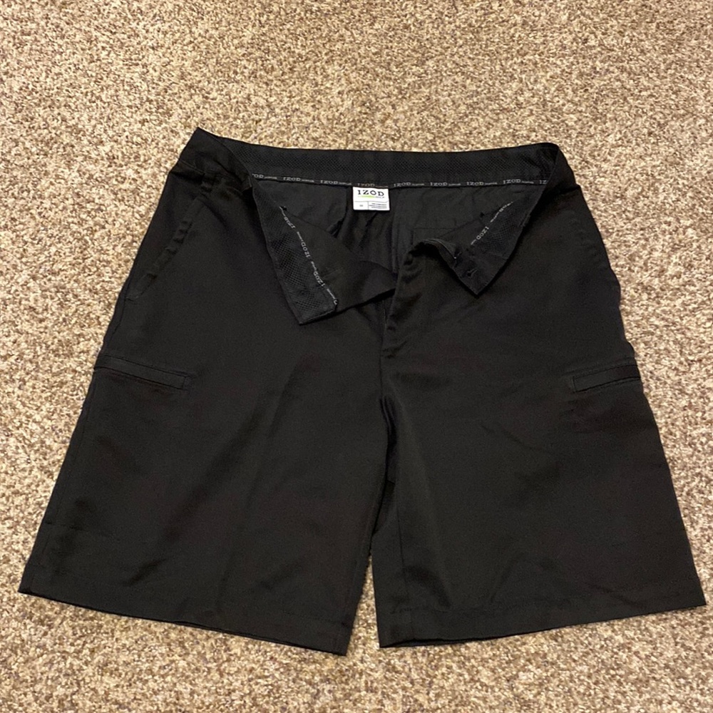Mens Izod golf XFG shorts with side zip pocket